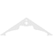 Ekena Millwork Pitch Heath Architectural Grade PVC Gable Pediment, 36"W x 6"H x 1"P (4/12) GPP036X006X100HEA - alternate 2